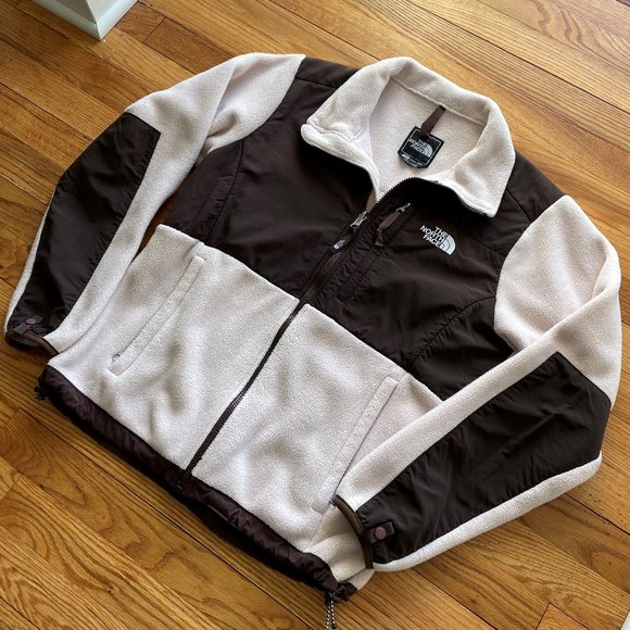The North Face Light Pink and Brown Denali Fleece Size Medium - Picture 2 of 6